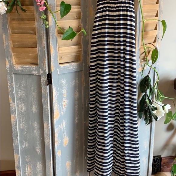 Addison navy and white striped wrap maxi - Picture 6 of 7
